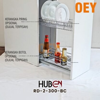 HUBEN RD-2 300 RAK DAPUR 30CM PIRING GELAS BOTOL BUMBU DAPUR BAWAH DALAM KABINET UNIT BOTTOM CABINET KITCHEN SET