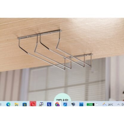 RG-4 RAK GELAS 4 BARIS GANTUNG BESI CHROME  - 1/2/3/4 Row Wine Glass Rack Holder - Gambar 8