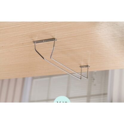 RG-4 RAK GELAS 4 BARIS GANTUNG BESI CHROME  - 1/2/3/4 Row Wine Glass Rack Holder - Gambar 9