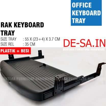 RAK KEYBOARD TRAY UNTUK MEJA KOMPUTER / MEJA KERJA / MEJA STUDY / MEJA BELAJAR/  REL MINI REL LACI  REL KEYBOARD