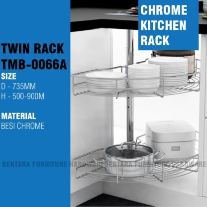 TMB-0066A RAK SUDUT BOTTOM CABINET RACK KITCHEN SET KABINET RAK DAPUR BAWAH PANTRY - Gambar 2