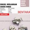ENGSEL MENJANGAN DEER 45MM SMALL KECIL - CROSS HINGE ENGSEL TANAM