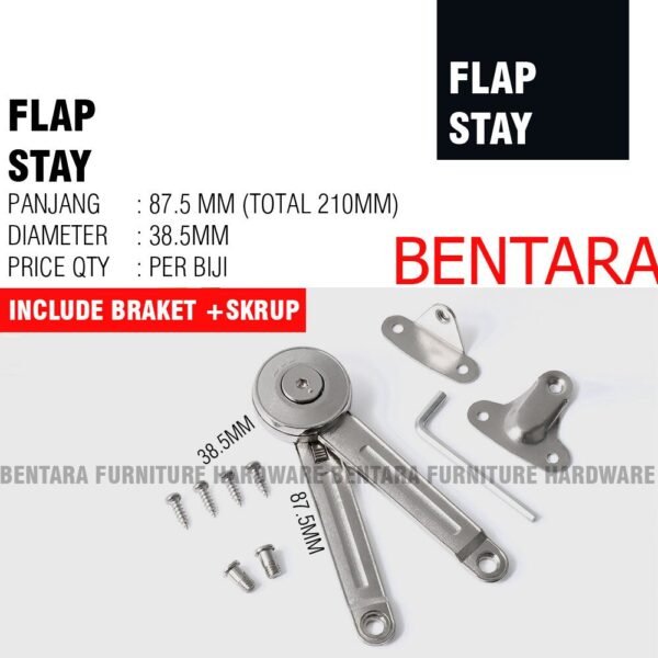 ENGSEL FLAP STAY ENGSEL LIPAT PINTU KABINET DAPUR LEMARI - Gambar 2