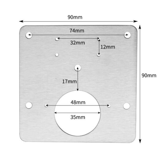 PLAT ENGSEL STAINLESS (UNTUK ENGSEL SENDOK 35MM) REPARASI PERBAIKAN - Gambar 2