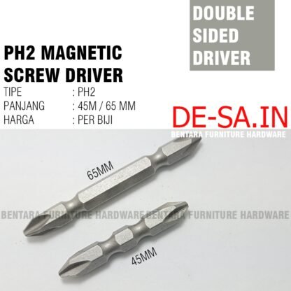 Driver 45MM 65MM Mata Bor Obeng (Magnet) PH2 - Gambar 3