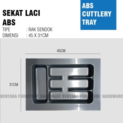 RAK SENDOK ABS TIPE-C SMALL 45X31CM- SENDOK GARPU PISAU PERALATAN MAKAN LACI DRAWER TIPE C CUTTLERY TRAY"