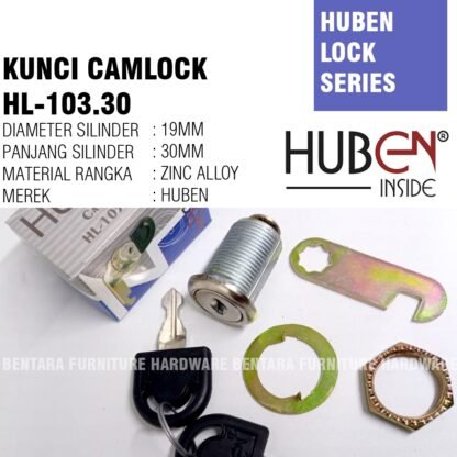 Huben HL-103 32 MM Kunci Loker Locker Camlock