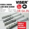 ANGKUR  X-12 + Skrup Moonlion Desk Screw 5/16" x 3"  -  Angkur Dinding Beton Tembok Bata Ringan - Gambar 2