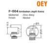 HUBEN F-004 AMBALAN JEPIT KACA BULAT SHELF SUPPORT FITTING - Gambar 3