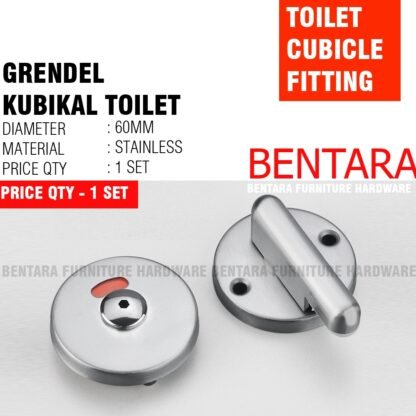 PT-G1 PARTISI TOILET GRENDEL STAINLESS KUBIKAL PARTISI KUNCI INDIKATOR - CUBICLE PARTITION LOCK KEY INDICATOR