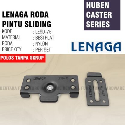 Huben LESD-75 Sliding Door  Wheel Caster Roda(Roda Untuk Pintu Lemari Kabinet Geser)