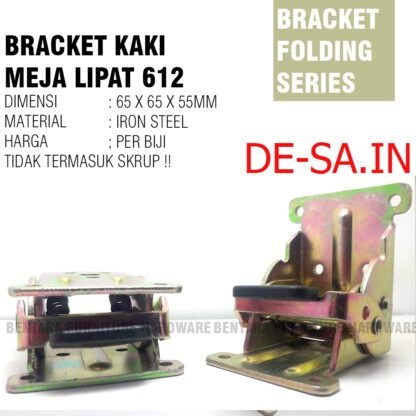 ML - 612 BRAKET KAKI MEJA LIPAT ENGSEL PENGUNCI PENCET MEJA SOFA BED - Lot Locking Hinges Table Leg Fold Bracket Hinge - Gambar 3