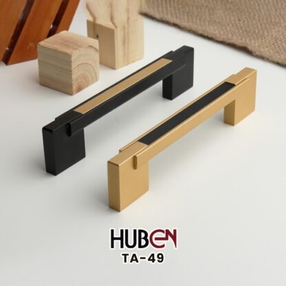 HUBEN TA-49 192MM TARIKAN LACI MEJA LEMARI KABINET GAGANG PINTU HANDLE ALUMINIUM GOLD BLACK ANODIZE LEMARI KABINET DAPUR DRAWER - Gambar 4