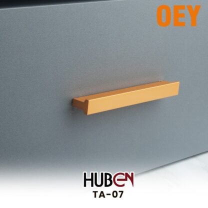 HUBEN TA-07 192MM TARIKAN LACI ALUMINIUM 96 128 160 192 BLACK GOLD PINTU LEMARI KABINET DAPUR DRAWER - Gambar 3