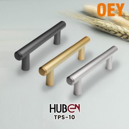 HUBEN TPS-10 188MM TARIKAN LACI HANDLE BLACK GOLD BRUSH NICKEL PINTU LEMARI KABINET DAPUR DRAWER