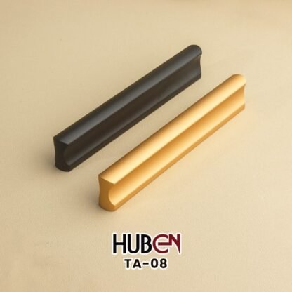 HUBEN TA-08 192MM TARIKAN LACI ALUMINIUM 96 128 160 192 BLACK GOLD PINTU LEMARI KABINET DAPUR DRAWER - Gambar 4