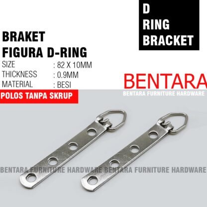 82MM BRAKET PLAT GANTUNG CINCIN D-RING - 22MM / 48MM / 82MM FOTO PHOTO FIGURA DINDING FRAME PIGURA