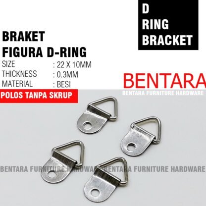 82MM BRAKET PLAT GANTUNG CINCIN D-RING - 22MM / 48MM / 82MM FOTO PHOTO FIGURA DINDING FRAME PIGURA - Gambar 2