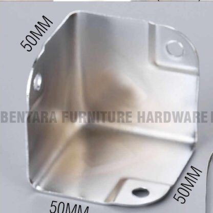 Plat Siku Besi 50 X 50 X 50 MM Pelindung Sudut Meja - Table Corner Protector 5 X 5 X 5 CM - Gambar 5