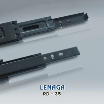 2 x LENAGA HUBEN RD-35 500MM REL LACI DOUBLE TRACK BALL BEARING FULL EXTENSION 50 45 40 35 30 25 CM - Gambar 4