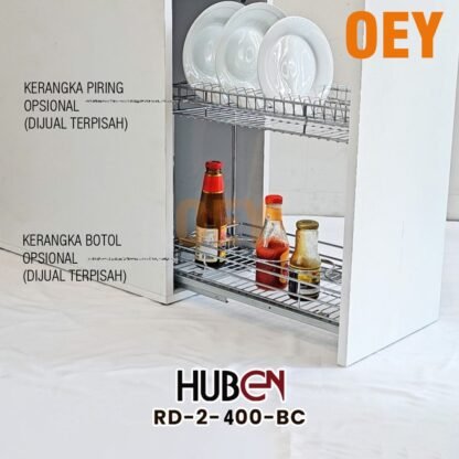 HUBEN RD-2 400 RAK DAPUR 40CM PIRING GELAS BOTOL BUMBU DAPUR BAWAH DALAM KABINET UNIT BOTTOM CABINET KITCHEN SET