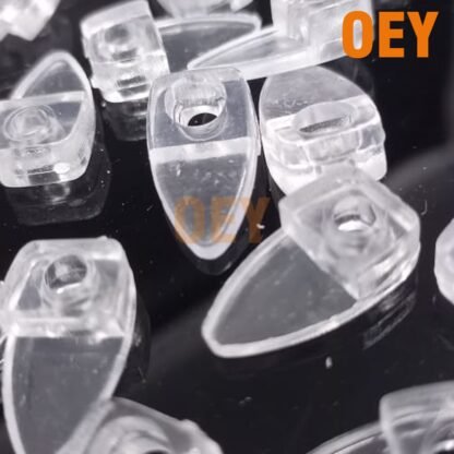 100 x BRAKET KUACI JEPIT KACA BENING CLEAR - Gambar 2