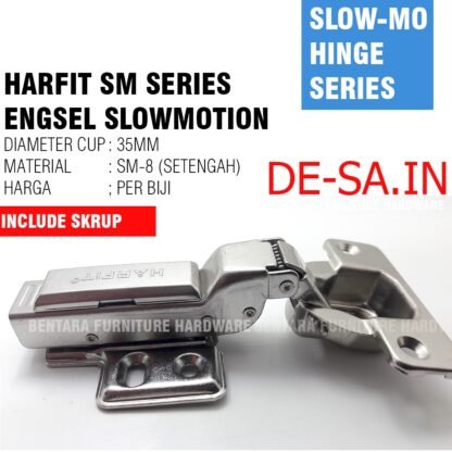 HARFIT SM ENGSEL SENDOK - SM-0 SM-8 SM-16 LURUS SETENGAH FULL BUNGKUK HIDROLIK SLOWMOTION SOFTCLOSED - Gambar 3