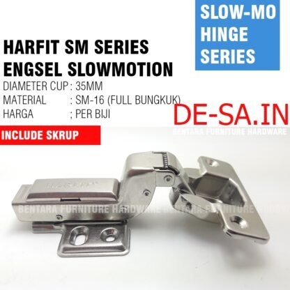 HARFIT SM ENGSEL SENDOK - SM-0 SM-8 SM-16 LURUS SETENGAH FULL BUNGKUK HIDROLIK SLOWMOTION SOFTCLOSED - Gambar 4