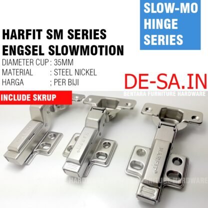 HARFIT SM ENGSEL SENDOK - SM-0 SM-8 SM-16 LURUS SETENGAH FULL BUNGKUK HIDROLIK SLOWMOTION SOFTCLOSED - Gambar 5