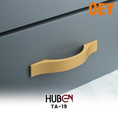 HUBEN TA-19 160MM TARIKAN LACI HANDLE ALUMINIUM 96 128 160 ANODIZE GOLD HITAM BLACK PINTU LEMARI KABINET DAPUR DRAWER - Gambar 5