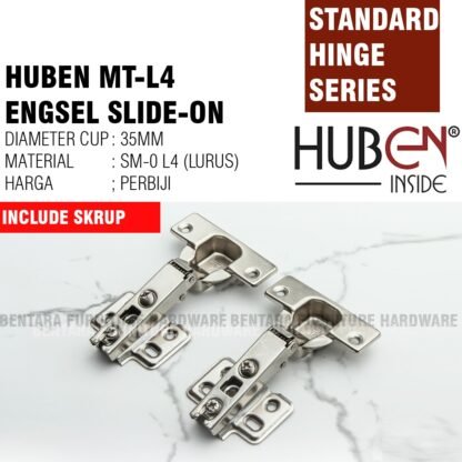 HUBEN MT SERIES 35 MM ENGSEL SENDOK STANDAR- MT-0 MT-8 MT-16 LURUS SETENGAH FULL BUNGKUK ENGSEL SENDOK