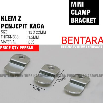 BRAKET KLEM-Z  KACA CERMIN - PENJEPIT TAHANAN CLAMP