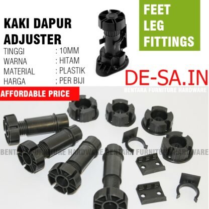 Twin Kitchen Unit Leg - Leg Adjuster Kaki Dapur (Kitchen Set) 10 CM