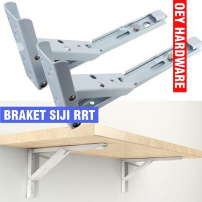 10 INCHI  ENGSEL BRAKET SIKU RAK MEJA AMBALAN LIPAT DINDING - 25 CM SIJI FOLDING BRACKET WALL MOUNTING