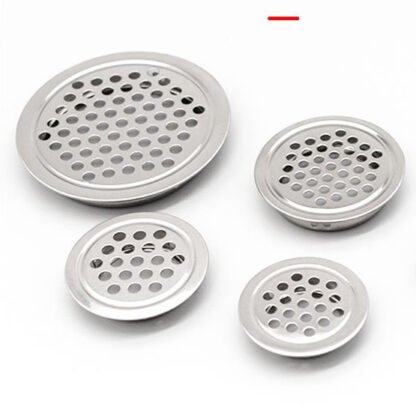 LUBANG HAWA STAINLESS 19MM 25MM 35MM 53MM SILVER BLACK HITAM   - Ventilasi Udara Bulat Bundar Small Medium Large Kecil Sedang Besar - Gambar 2