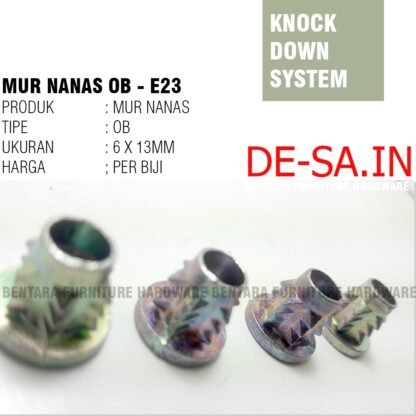 Mur Nanas 6 X 13MM Tipe OB - Mur Furniture Knockdown Mur Tanam