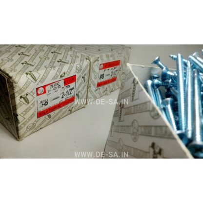 (GROSIR) #8 x 60MM GS-ML MOON LION BOX 500 PCS Skrup Tapping Screw (Sekrup Lion #8 X 2-1/2") (WORKSHOP) - Gambar 2