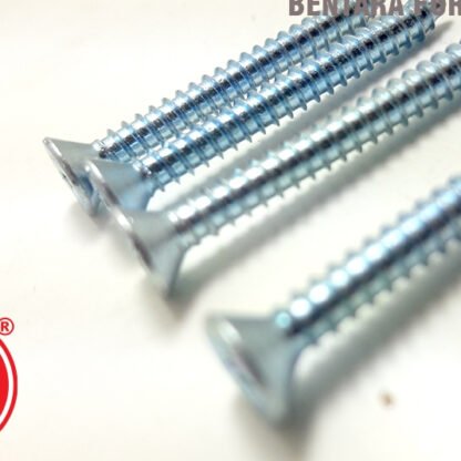 (GROSIR) #8 x 50 MM GS-ML MOON LION BOX 1000 PCS Skrup Tapping Screw (Sekrup Lion #8 X 2") WORKSHOP - Gambar 2