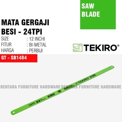 TEKIRO MATA GERGAJI BESI 24 Tpi - Tangan 12 Inch Mata Gergaji Besi