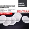 65MM VENTILASI PLASTIK PUTIH - LUBANG HAWA FURNITURE WHITE