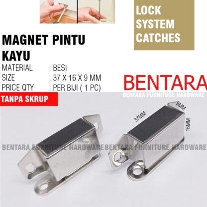 MP-37 MAGNET PINTU 37MM - KABINET BAHAN BESI UKURAN KECIL KECES MAGNET