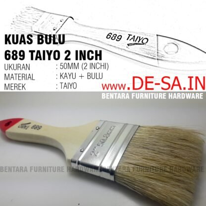 689 Taiyo Kuas Bulu 2 Inchi - Bristle Painting Brush - Gambar 2