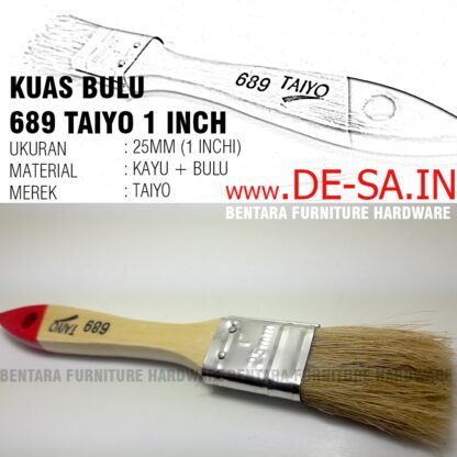 689 Taiyo Kuas Bulu 1 Inchi - Bristle Brush - Gambar 2