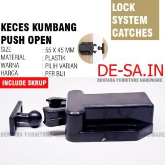 55 MM TIP ON KECES KUMBANG 45 X 55 PUSH OPEN BEETLE MINI LATCH CATCHES  TEKAN TERBUKA